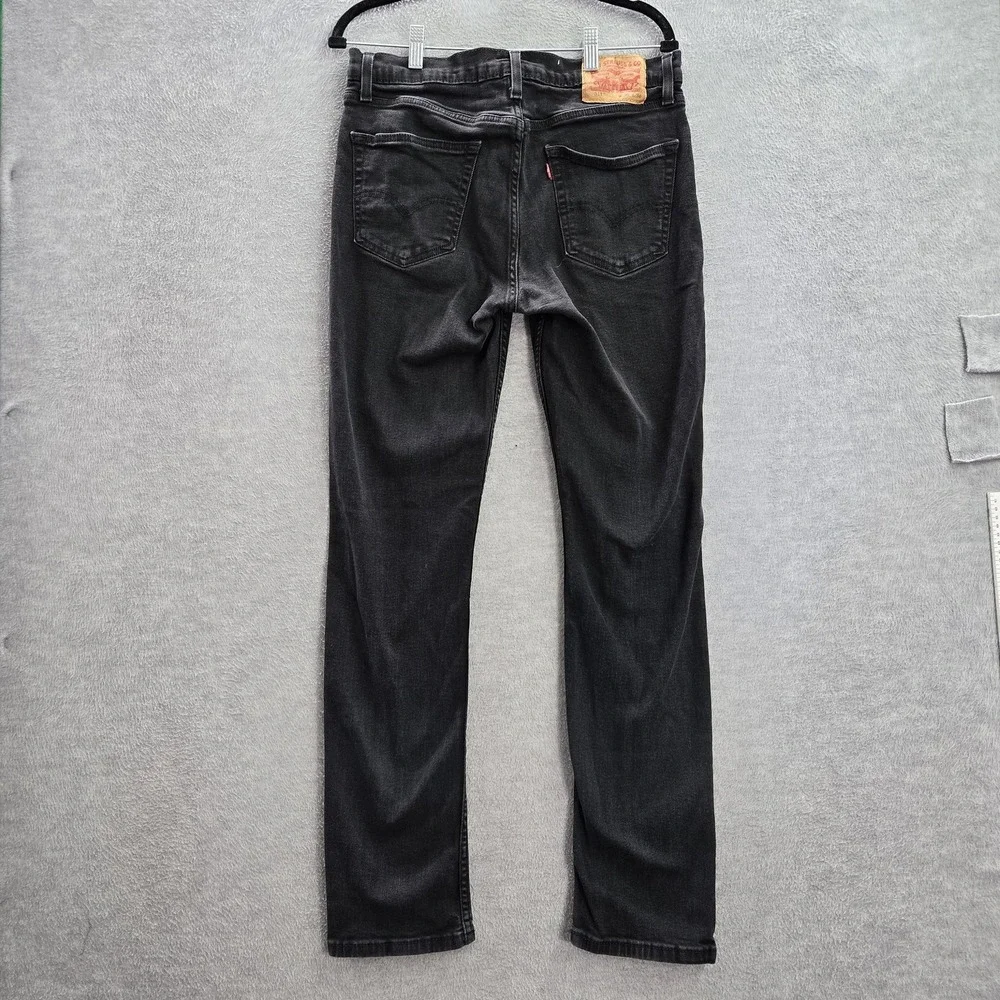 Levi's 511 Men Jeans 36X34 Black Slim Denim 31